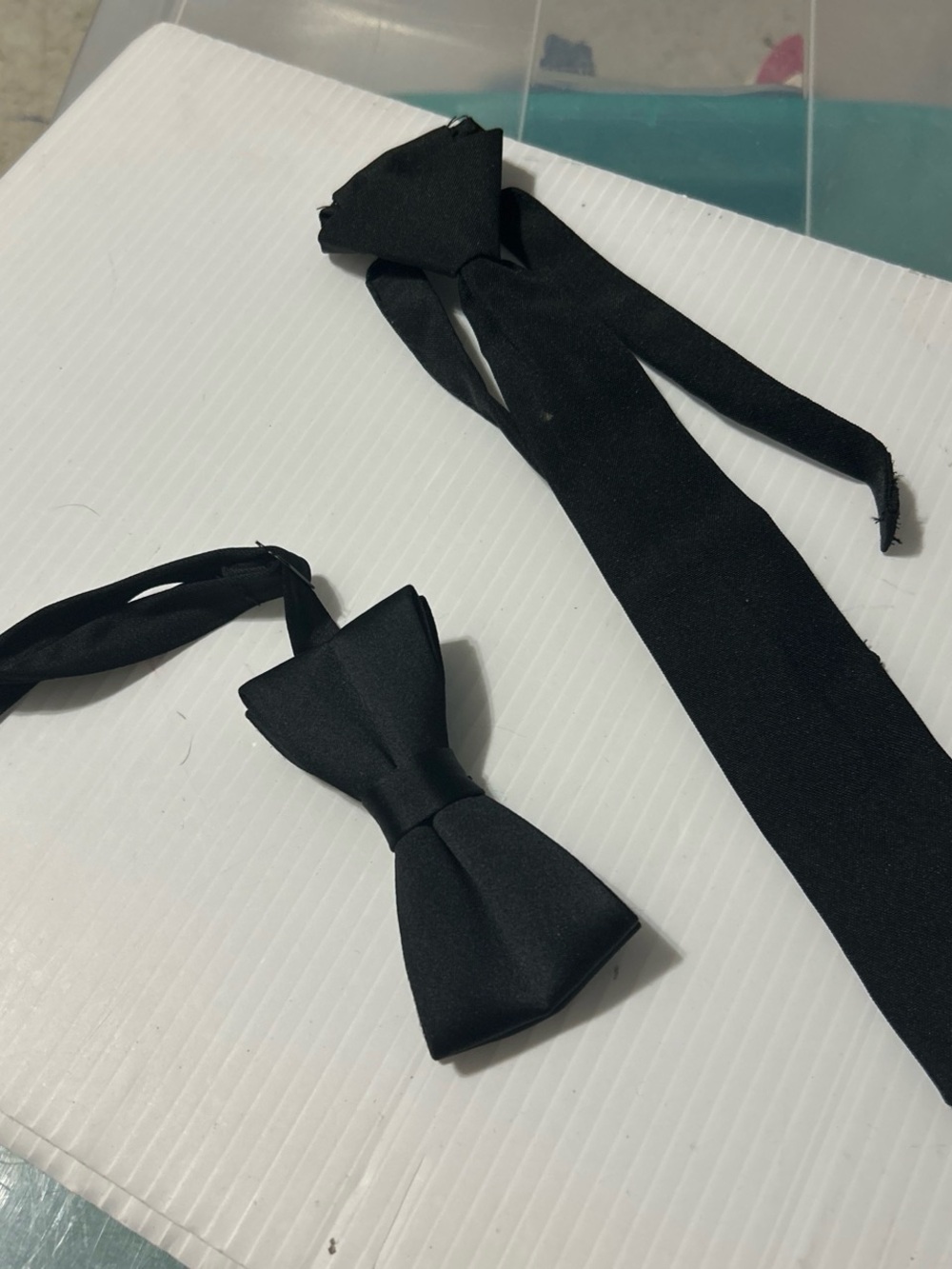Kids Black Adjustable Bow Tie - Classic Formal Accessory